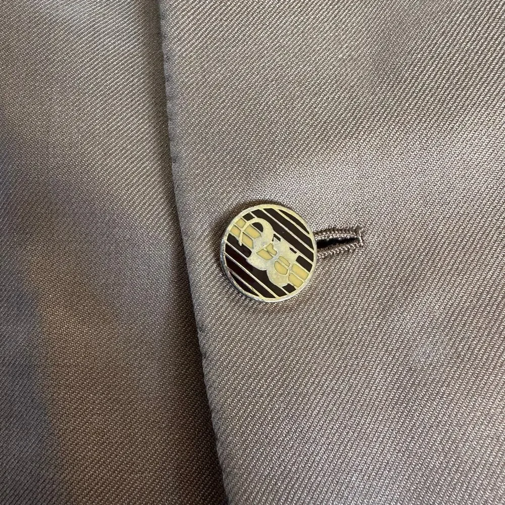Brioni Battaglia Sports Coat Blazer 2 Button Jacket Tan Made In Italy‎